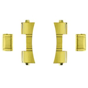 Adapter (wypełniacz) do bransolet 304 S.S. - model 5 - 24 mm - złoty - zestaw 2 szt.