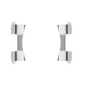 Adapter (wypełniacz) do bransolet 304 S.S. - 24 mm - srebrny - zestaw 2 szt.