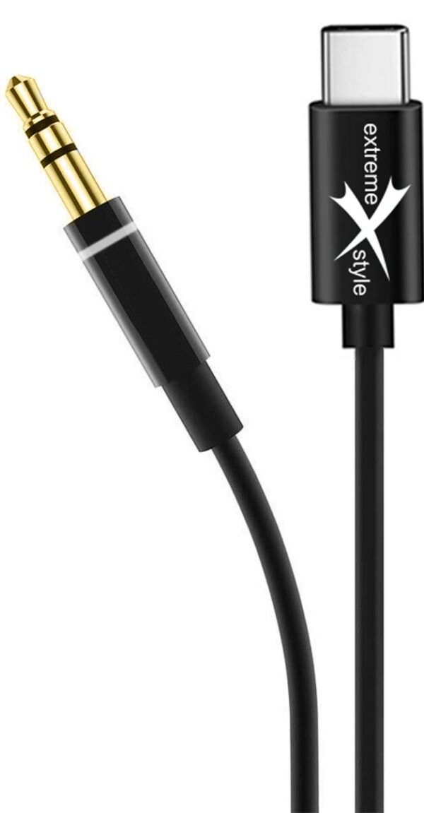 Cable AUX USB type-C - Jack 3.5 mm - eXtreme® - 150 cm - black