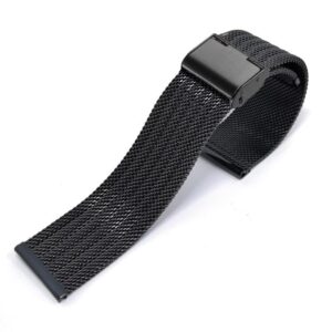 Bransoleta siatka Bizu - 12 mm - IP czarna