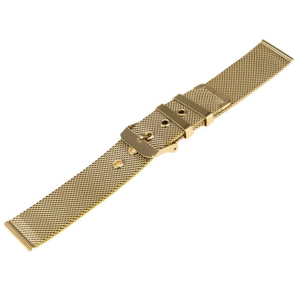 Bransoleta siatka klamra model 6 - 22 mm - IP złota