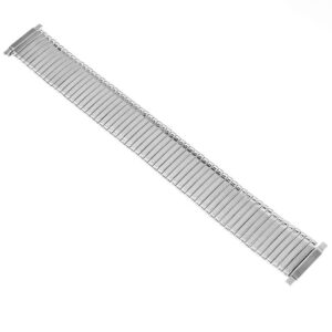 Bransoleta rozciągana - model 3 - długość 16,5 cm - srebrna - 18 mm
