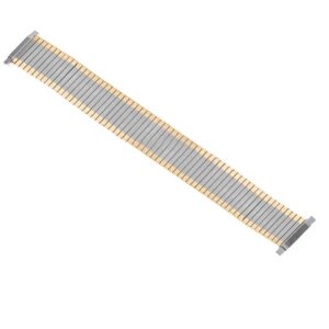 Bransoleta rozciągana - model 4 - długość 14,5 cm - IP srebrno-złota - 14 mm