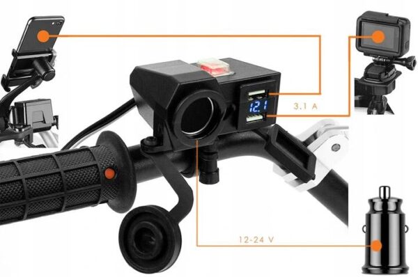 Motorcycle usb socket - MUS06
