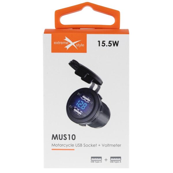 Motocyklowe gniazdo USB - eXtreme® MUS10