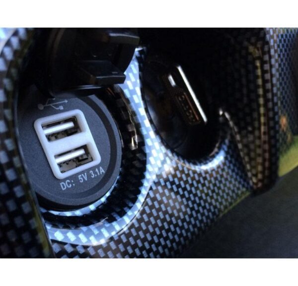 Motorcycle usb socket - MUS11 + adapter