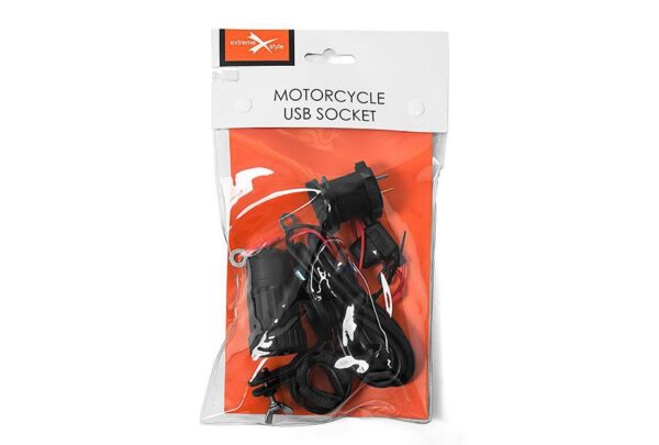 Motorcycle usb socket - MUS12 + adapter