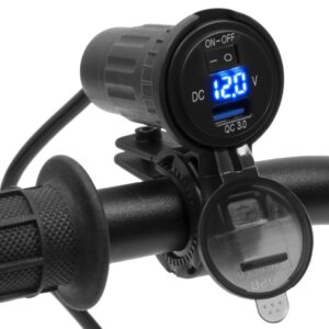 Motorcycle usb socket - MUS13 + adapter