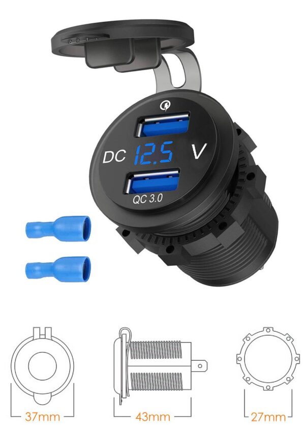Motocyklowe gniazdo USB - eXtreme® MUS16
