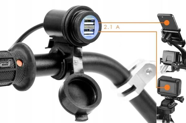Motocyklowe gniazdo USB - eXtreme® MUS17