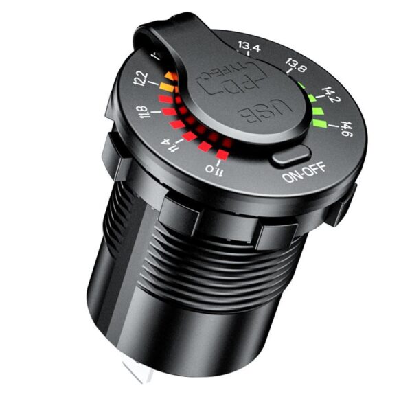 Motorcycle socket Typ-C PD + USB QC 3.0 - eXtremestyle® - 40 W - MUS35