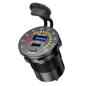 Motorcycle socket Typ-C PD + USB QC 3.0 - eXtremestyle® - 40 W - MUS35