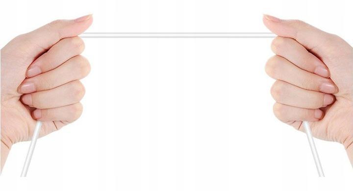 Wzmocniony kabel Ampere USB - iPhone Lightning - eXtremestyle® - 1 m - biały