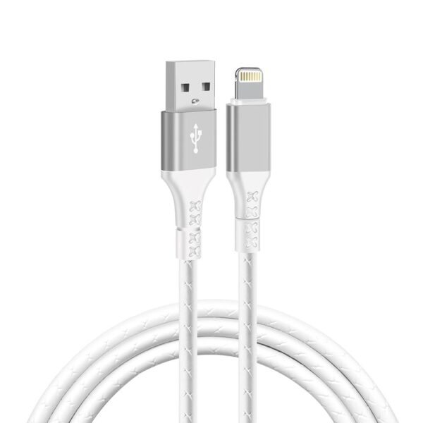 Wzmocniony kabel Ampere USB - iPhone Lightning - eXtremestyle® - 1.5 m - biały
