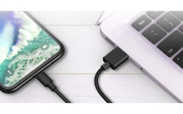 Wzmocniony kabel Ampere USB - USB typ-C - eXtremestyle® - 0.3 m - czarny