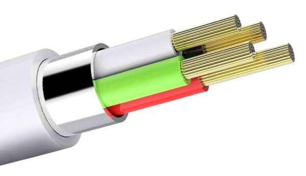 Wzmocniony kabel Ampere USB typ-C - iPhone Lightning - eXtremestyle® - 2 m - biały