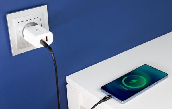 Reinforced cable Ampere USB type-C - iPhone Lightning - eXtremestyle® - 2 m - black