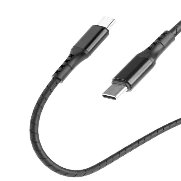 Wzmocniony kabel Ampere USB typ-C - USB typ-C - eXtremestyle® - 1.5 m - czarny