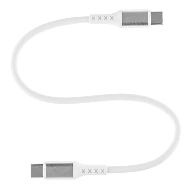 Wzmocniony kabel Ampere USB typ-C - USB typ-C - eXtremestyle® - 0.3 m - biały
