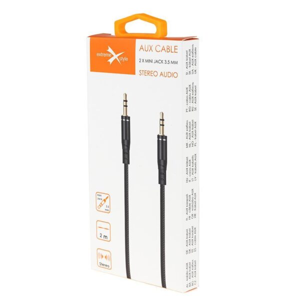 Cable eXtreme Audio AUX - Jack 3.5 mm - 200 cm - black