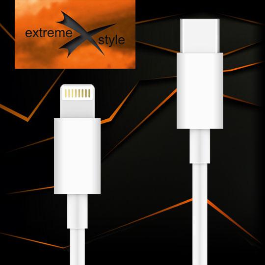 Cable Power Delivery USB type-C - Lightning - eXtreme® - 1 m - white