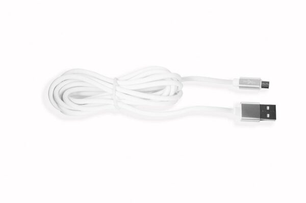 Silicone cable eXtreme 1 m USB - micro USB - S10UMW - white