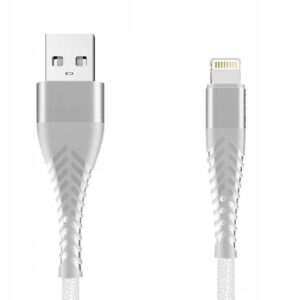 Braided cable eXtreme® Spider USB - iPhone Lightning 3 m - white