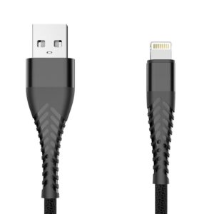 Braided cable eXtreme® Spider USB - iPhone Lightning 3 m - black