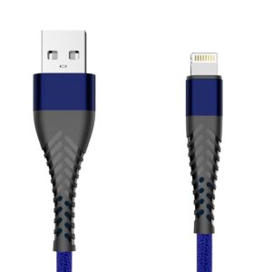 Braided cable eXtreme® Spider USB - iPhone Lightning 1 m - blue