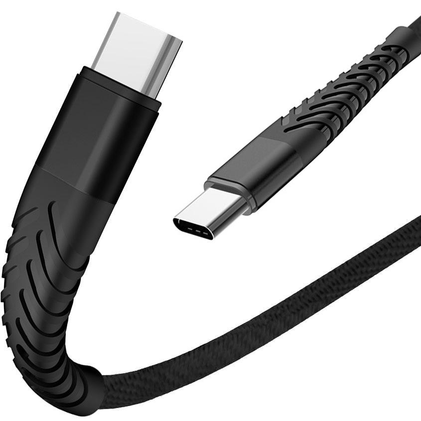 Braided cable eXtreme® Spider USB type-C - USB type-C 1.5 m - black