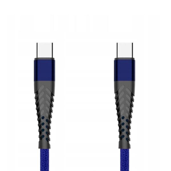 Braided cable eXtreme® Spider USB type-C - USB type-C 1.5 m - blue