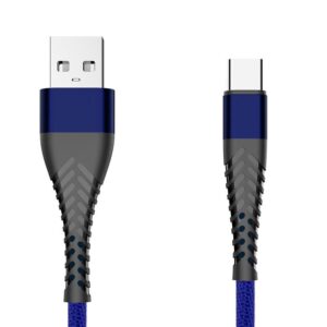 Braided cable eXtreme® Spider USB - USB type-C 3 m - blue