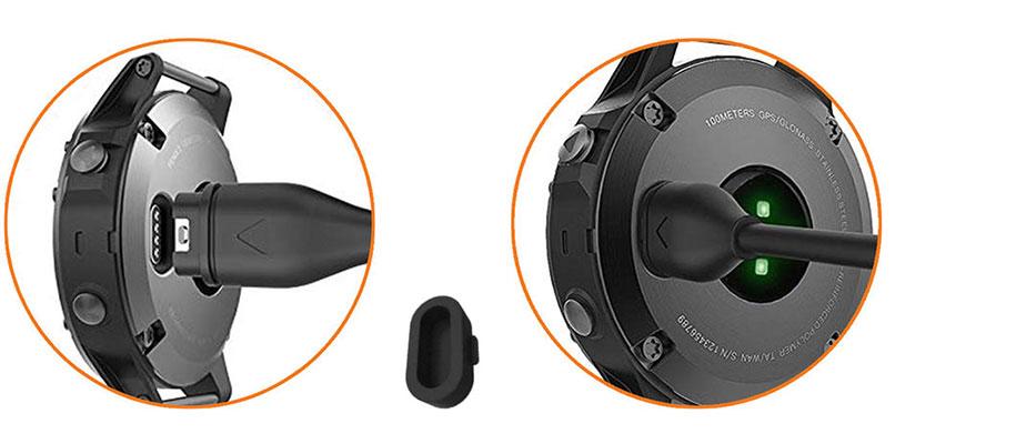 Ładowarka kabel USB type-C do Garmin - 1 m - czarna