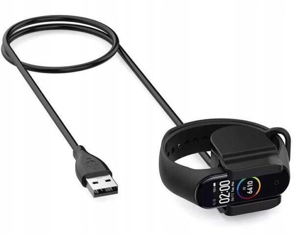 Ładowarka kabel USB do Xiaomi Mi Band 5 / 6 - klips - 0.3 m
