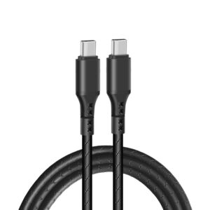 Wzmocniony kabel Ampere USB typ-C - USB typ-C - eXtremestyle® - 0.3 m - czarny