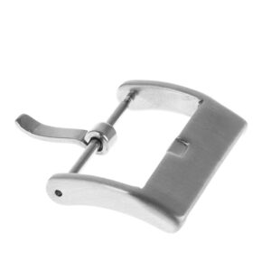 Klamra solid - srebrna - półmatowa - 22 mm