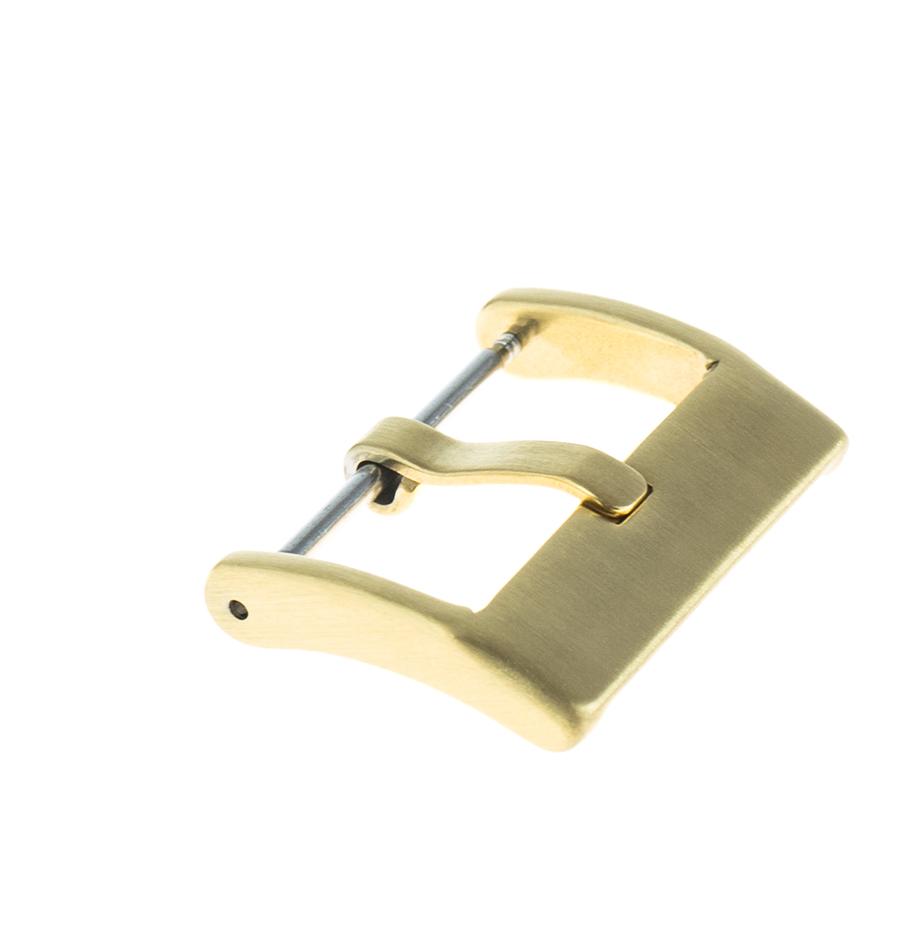 Klamra solid - IP złota - półmatowa - 16 mm