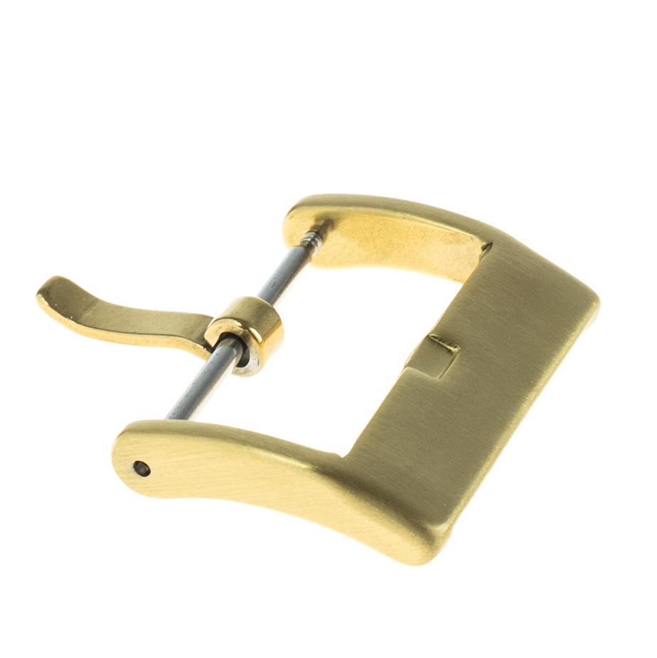 Klamra solid - IP złota - półmatowa - 16 mm