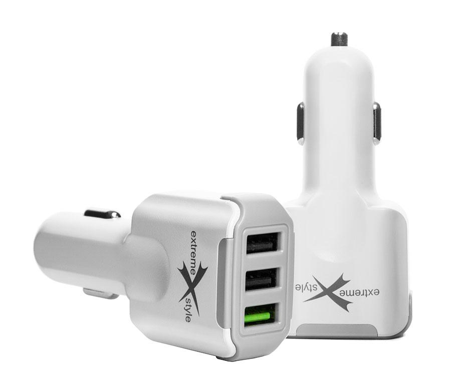 Ładowarka samochodowa do telefonu 3 x USB quick charge 3.0 - eXtreme® - 8.2A - ACC82-3UQC