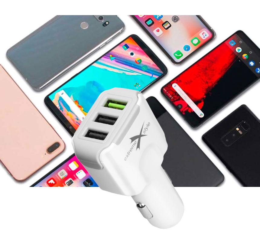 Ładowarka samochodowa do telefonu 3 x USB quick charge 3.0 - eXtreme® - 8.2A - ACC82-3UQC