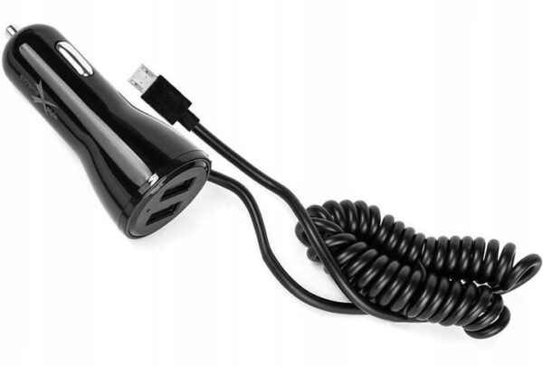 Ładowarka samochodowa do telefonu micro USB + 2 x USB - eXtreme® Ampere - 4A - ACCM2U4B