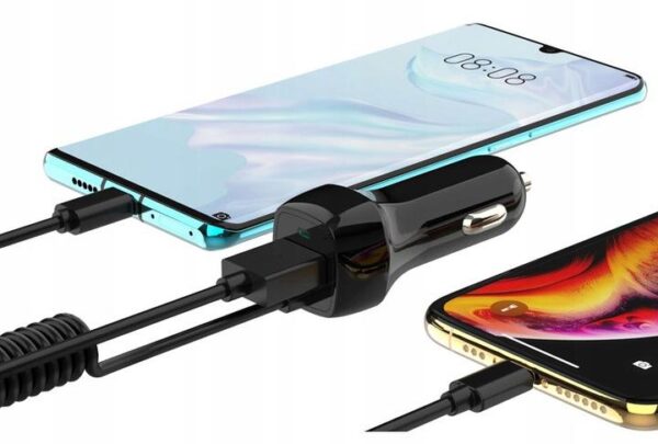 Car charger eXtreme Ampere micro USB + USB 3.1A - ACCMU31B