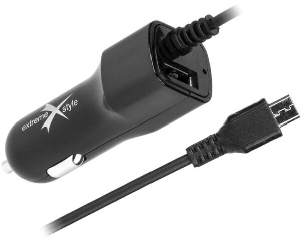 Ładowarka samochodowa do telefonu micro USB + USB - eXtreme® - 2.1A - NCC21MU