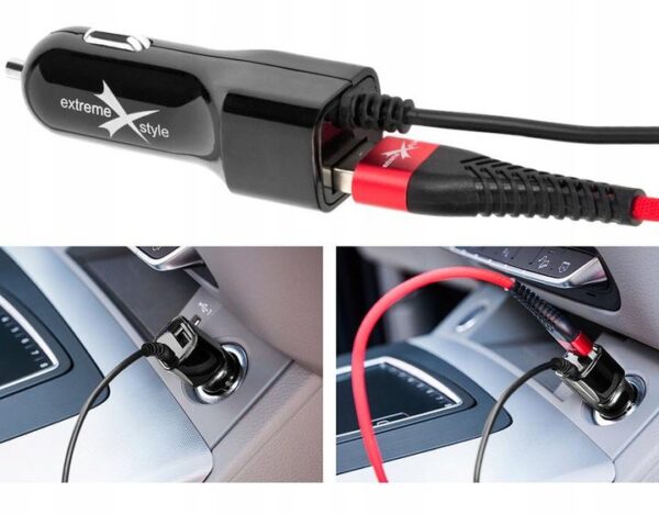 Car charger eXtreme® iPhone Lightning + USB 2.1A - NCC21IU