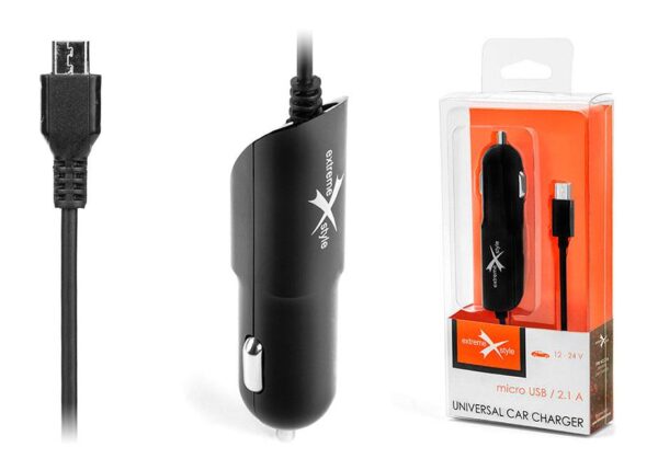Ładowarka samochodowa do telefonu micro USB - eXtreme® - 2.1A - NCC21M