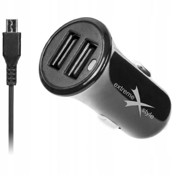 Ładowarka samochodowa do telefonu 2 x USB 3.1A + kabel micro USB - eXtreme® - NCC312U+CM
