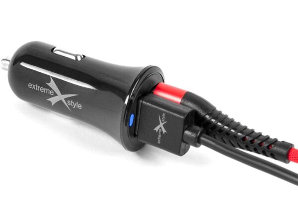Ładowarka samochodowa do telefonu 2 x USB 3.1A + kabel micro USB - eXtreme® - NCC312U+CM