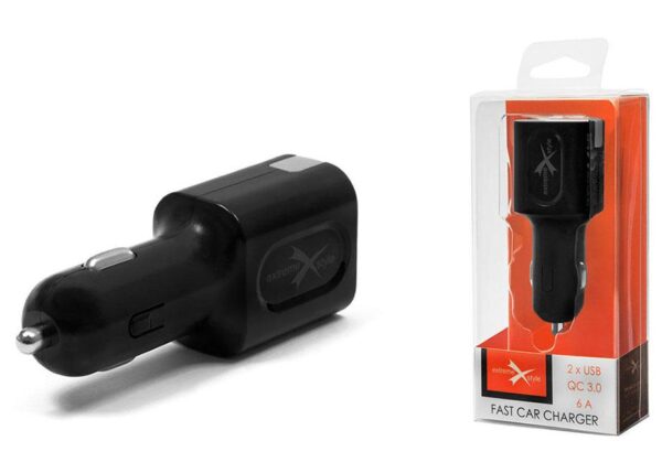 Car charger eXtreme® 2 x USB QC 3.0 6A - NCC6-2U2QC