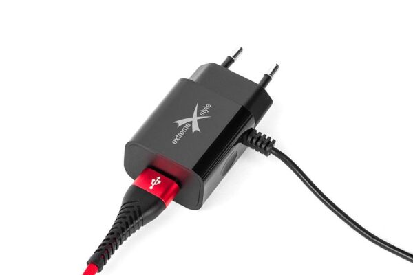 Ładowarka sieciowa do telefonu USB Typ-C + USB - eXtreme® Ampere - 2.4A - ATCCU24B
