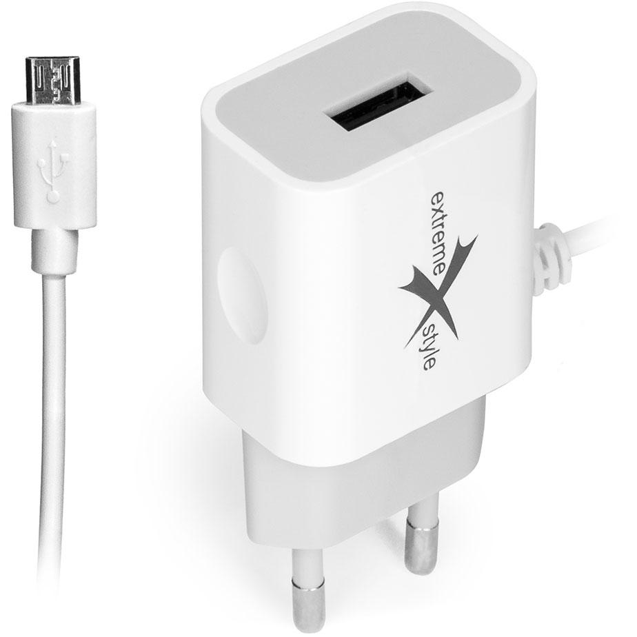 Ładowarka sieciowa do telefonu micro USB + USB - eXtreme® Ampere - 2.4A - ATCMU24W